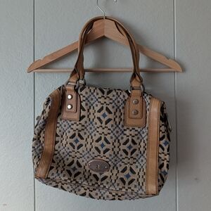 Patterned Fossil Purse
